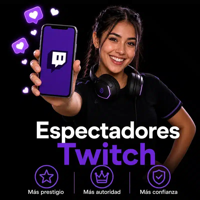 Comprar espectadores para Twitch 2026