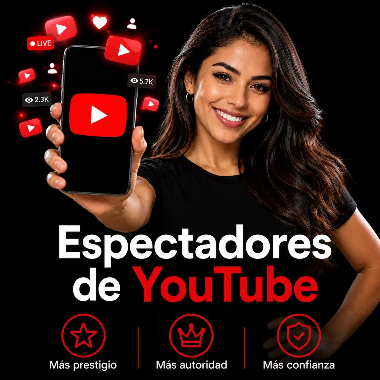 Comprar Espectadores en Vivo para YouTube 2026